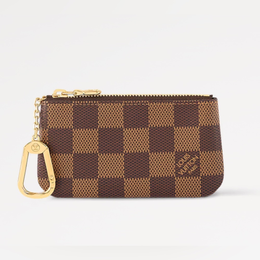 Louis Vuitton Key Pouch Damier Ebene Brown